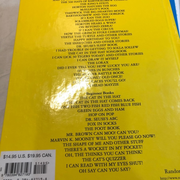 Lot of 6 Hard Cover Dr.Seuss Books Vintage - Picture 12 of 15